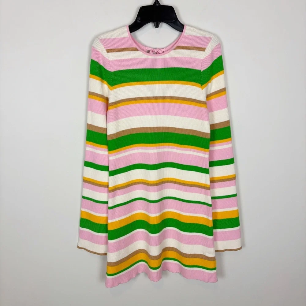 Show Me Your MuMu Away Mini Dress in Multi Rib Knit Size M - Picture 2 of 11